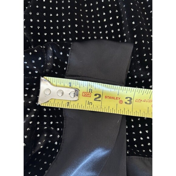 VICTORIA'S SECRET Glitter Velvet Sleep Shorts Black Medium High Elastic Waist - Picture 7 of 9